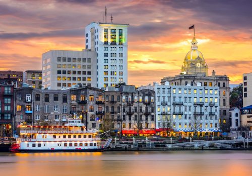 SAV Savannah Skyline at Sunset